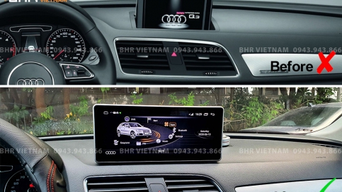 Màn hình DVD Android xe Audi Q3 2011 - 2017 | Màn nguyên khối 10.25 inch